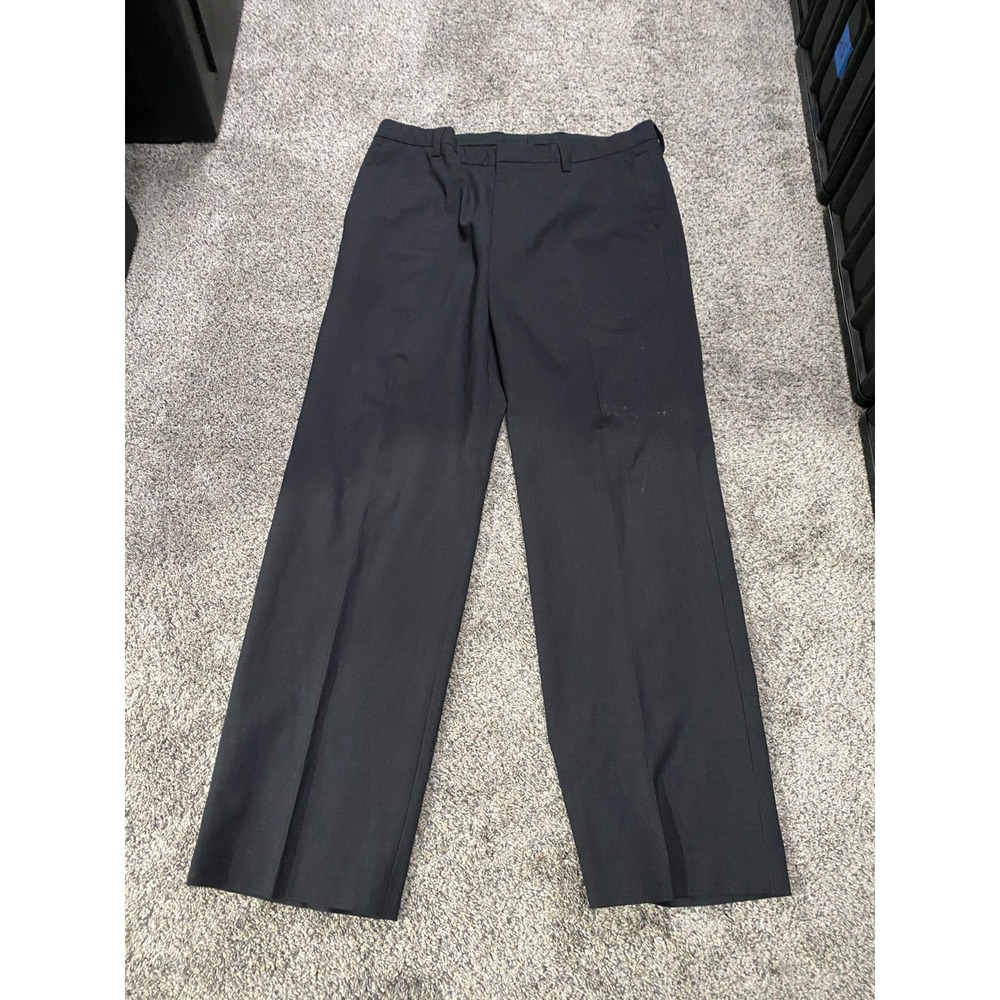 Banana Republic Dawson Dress Pants Wool Blend Black 35x32